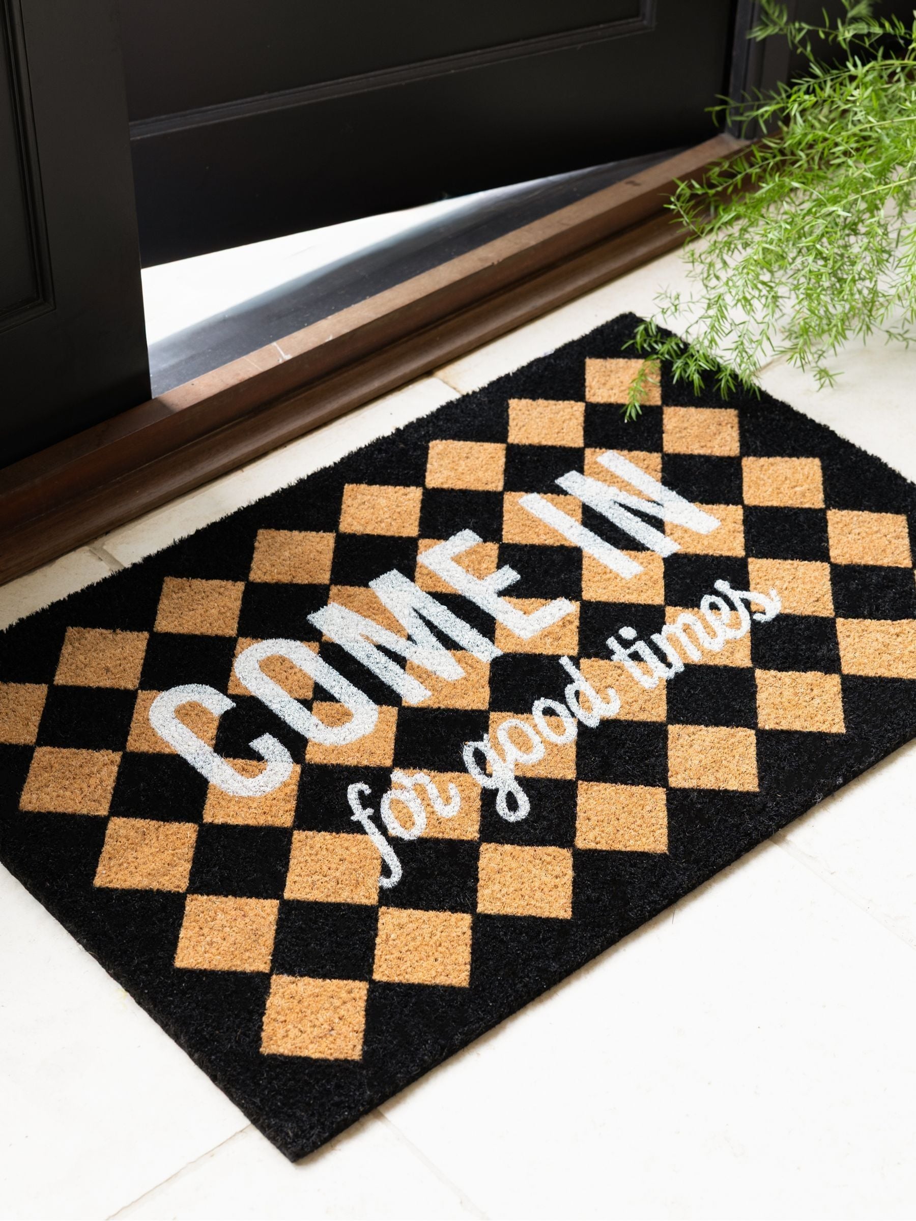 Rockett St George Good Times Slogan Doormat