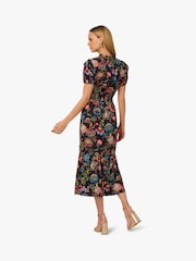 Adrianna by Adrianna Papell Printed Black Dress - Image 2 of 6