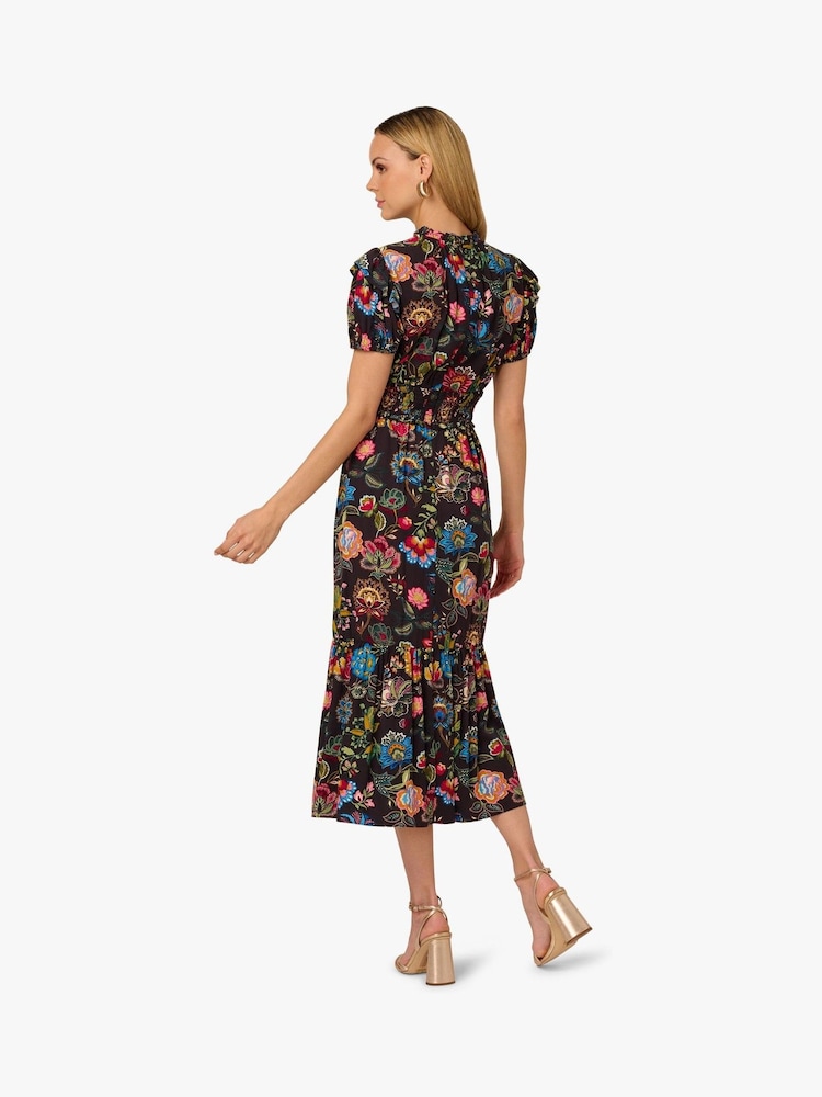 Adrianna by Adrianna Papell Printed Black Dress - Image 2 of 6