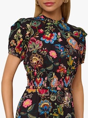 Adrianna by Adrianna Papell Printed Black Dress - Image 5 of 6