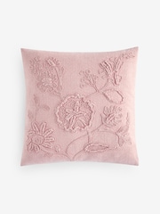 Shabby Chic by Rachel Ashwell® Pink Cornelli Stone Wash Textured Cushion - Image 1 of 2