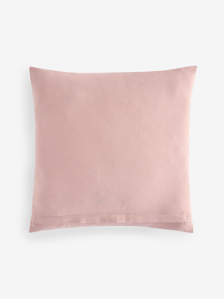 Shabby Chic by Rachel Ashwell® Pink Cornelli Stone Wash Textured Cushion - Image 2 of 2