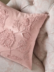 Shabby Chic by Rachel Ashwell® Pink Cornelli Stone Wash Textured Cushion - Image 3 of 5