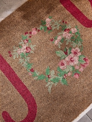Shabby Chic by Rachel Ashwell® Pink Joy Floral Slogan Doormat - Image 2 of 4