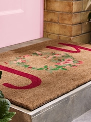 Shabby Chic by Rachel Ashwell® Pink Joy Floral Slogan Doormat - Image 3 of 4