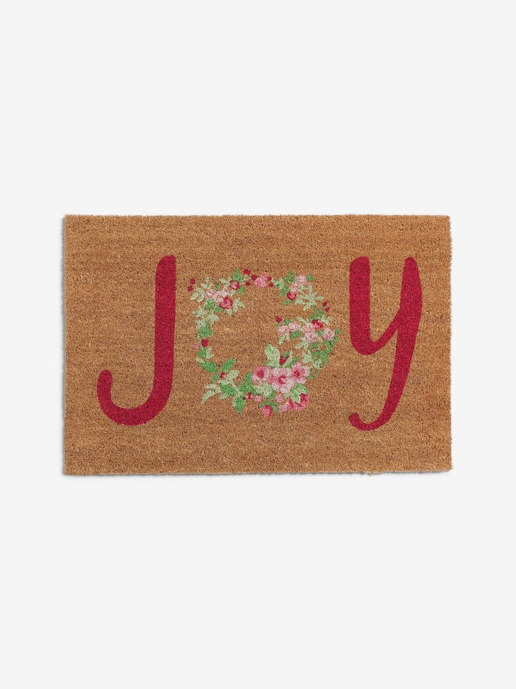 Shabby Chic by Rachel Ashwell® Pink Joy Floral Slogan Doormat - Image 4 of 4