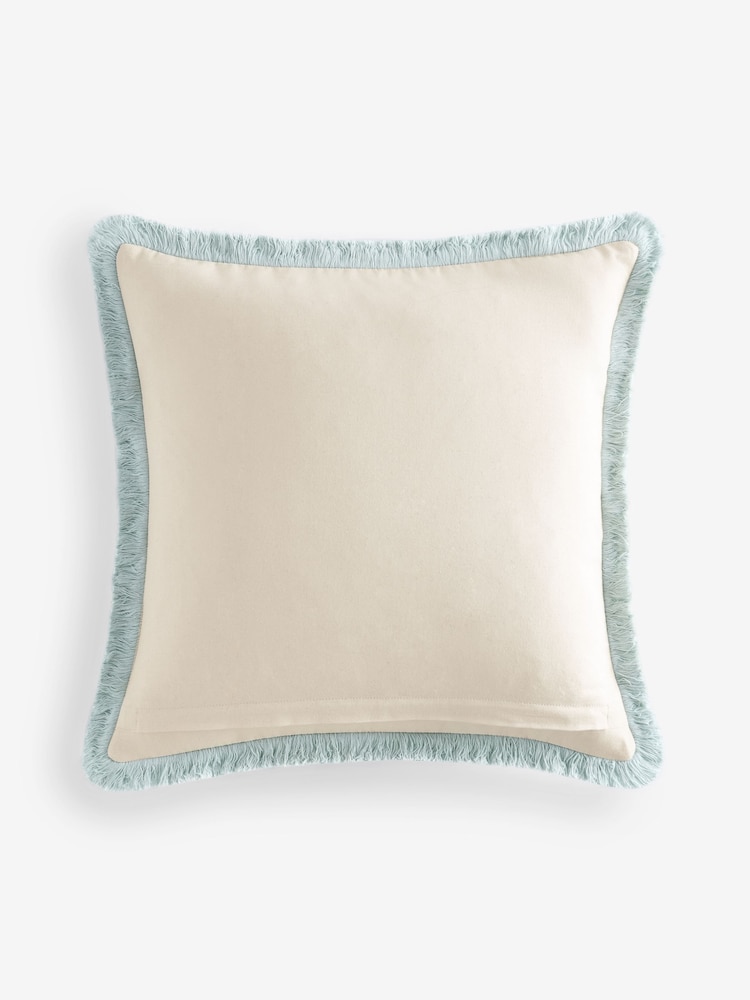 Shabby Chic by Rachel Ashwell® Blue Washed Dobby Cushion - Image 2 of 2