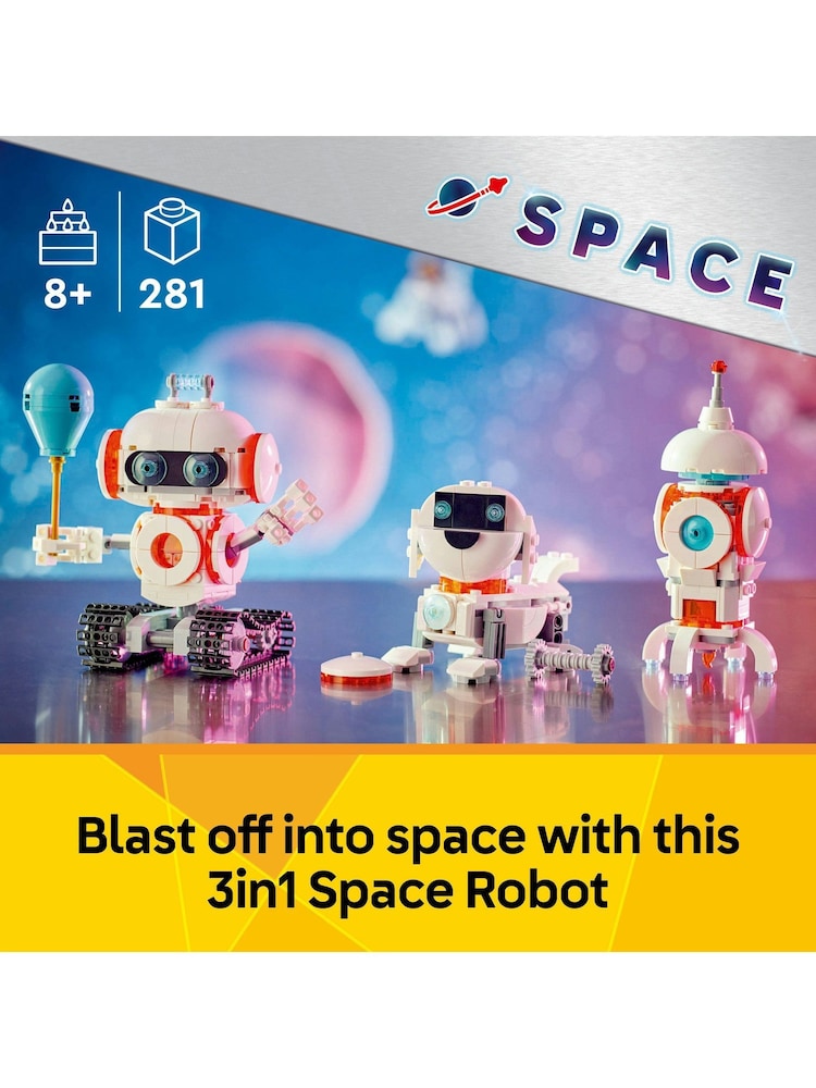LEGO Creator 3-in-1 Space Robot Toy Kids Building Set 31164 - Image 8 of 8