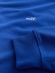 self. Cobalt Blue Sweatshirt - Image 7 of 8