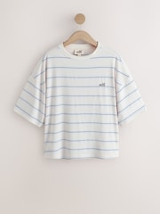 self. Blue and Stripe Relaxed T-Shirts 2 Pack - Image 11 of 13