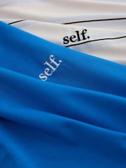 self. Blue and Stripe Relaxed T-Shirts 2 Pack - Image 13 of 13