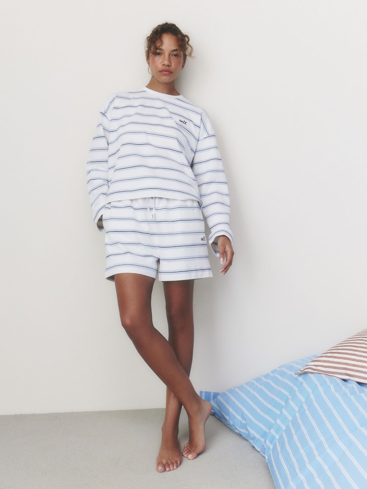 self. Long Sleeve and Short Loungewear Set - 圖片 2/10 self. Long Sleeve and Short Loungewear Set - 圖片 2/10
