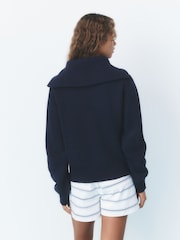 self. Knitted Half Zip Jumper - Imagen 3 de 6