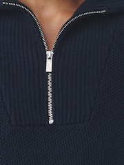 self. Knitted Half Zip Jumper - Imagen 5 de 6