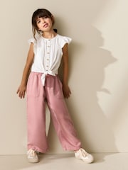 White Tie Front Blouse (3-16yrs) - Image 2 of 8