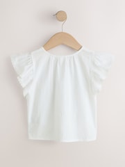 White Tie Front Blouse (3-16yrs) - Image 6 of 8