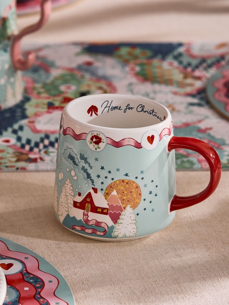 Cath Kidston Blue Home For Christmas Billie Mug - Image 4 of 4 Cath Kidston Blue Home For Christmas Billie Mug - Image 4 of 4