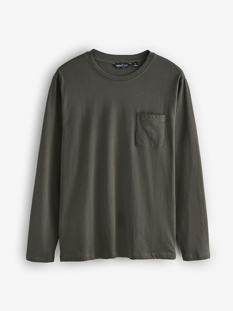 Charcoal Grey Long Sleeve With Coal Pocket Pyjamas - Image 1 of 1