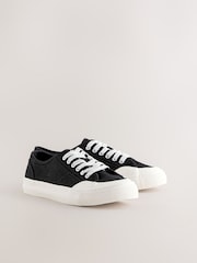 Black Forever Comfort® Canvas Baseball Trainers - Image 2 of 5