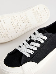 Black Forever Comfort® Canvas Baseball Trainers - Image 4 of 5