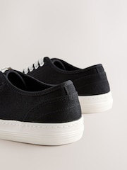 Black Forever Comfort® Canvas Baseball Trainers - Image 5 of 5
