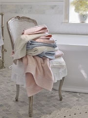 Shabby Chic by Rachel Ashwell® Blue Floral Border Cotton Towel - Image 4 of 8