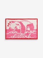 Cath Kidston Pink Sleepy Panda Slogan 100% Cotton Bath Mat - Image 4 of 4