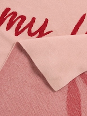 Rockett St George Pink Marilyn Monroe Knitted Quote Throw - Image 7 of 7