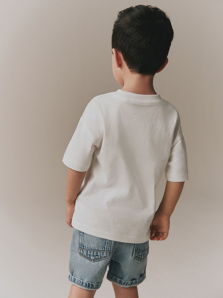 White Football Legend Short Sleeve Graphic T-Shirt (3mths-7yrs) - Image 2 of 7