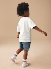 Neutral Digger Trio Short Sleeve Appliqué T-Shirt (3mths-7yrs) - Image 3 of 8