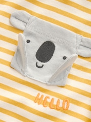 Yellow Stripe Koala Bear Short Sleeve Interactive T-Shirt (3mths-7yrs) - Image 10 of 10
