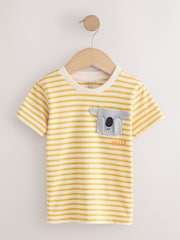Yellow Stripe Koala Bear Short Sleeve Interactive T-Shirt (3mths-7yrs) - Image 7 of 10
