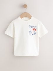 White Beach Short Sleeve Back Print T-Shirt (3mths-7yrs) - Image 4 of 7