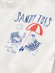 White Beach Short Sleeve Back Print T-Shirt (3mths-7yrs) - Image 7 of 7