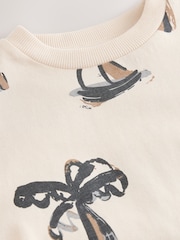 White Palm and Sun Short Sleeve All-Over Print T-Shirt (3 Month-7 Years) (3mths-7yrs) - Image 6 of 7