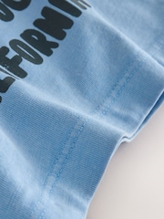 Washed Blue Ocean Breeze Short Sleeve Graphic T-Shirt (3mths-7yrs) - Image 4 of 4