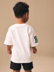 White Race Car Placement Short Sleeve Graphic T-Shirt (3mths-7yrs) - Image 2 of 9