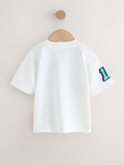 White Race Car Placement Short Sleeve Graphic T-Shirt (3mths-7yrs) - Image 7 of 9