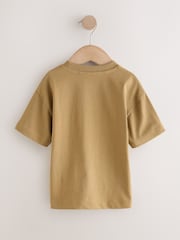 Brown Slogan Short Sleeve Small Graphic T-Shirt (3mths-7yrs) - Image 6 of 8
