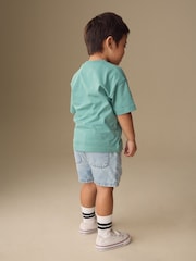 Blue/Green Fruit Stall Short Sleeve Appliqué T-Shirt (3mths-7yrs) - Image 3 of 8