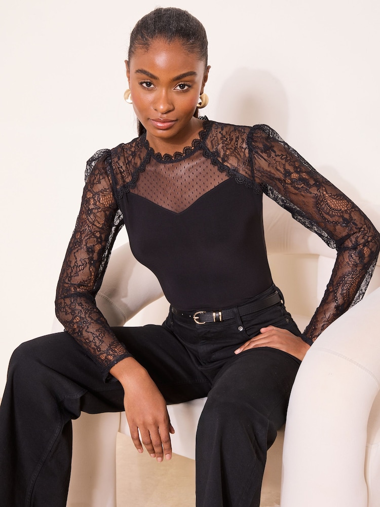 Haut Lipsy en dentelle et manches longues - Image 1 de 4 Haut Lipsy en dentelle et manches longues - Image 1 de 4