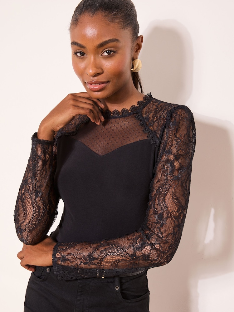 Haut Lipsy en dentelle et manches longues - Image 2 de 4 Haut Lipsy en dentelle et manches longues - Image 2 de 4