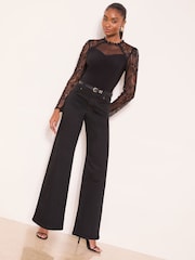 رداء علوي دانتيل بكم طويل من Lipsy - Image 3 of 4