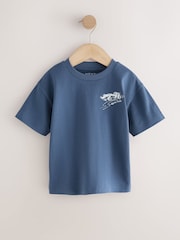 Blue/Green Car Short Sleeve Graphic T-Shirts 4 Pack (3mths-7yrs) - Image 3 of 8