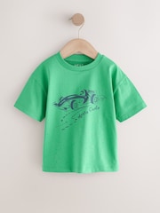 Blue/Green Car Short Sleeve Graphic T-Shirts 4 Pack (3mths-7yrs) - Image 5 of 8