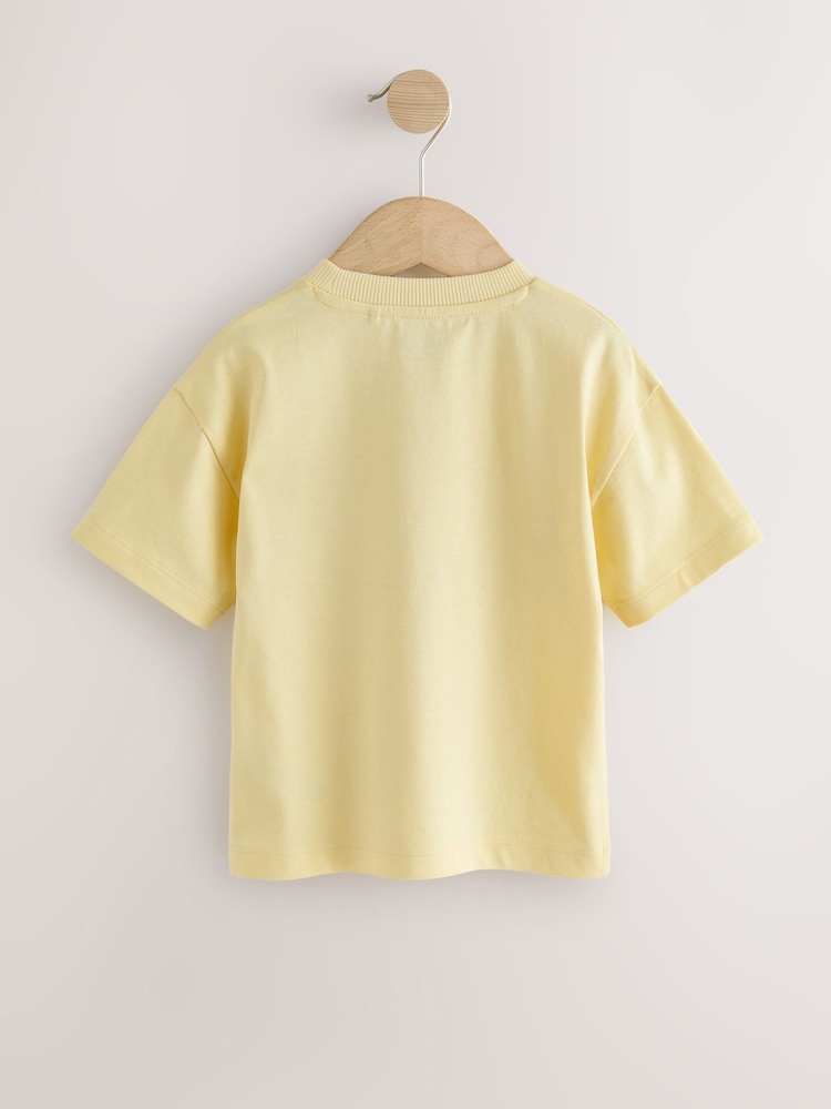 Yellow Short Sleeve Plain T-Shirt (3mths-7yrs) - Image 2 of 4
