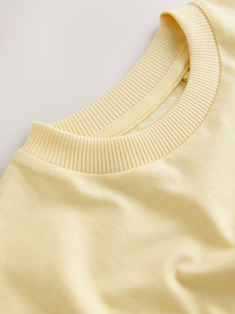 Yellow Short Sleeve Plain T-Shirt (3mths-7yrs) - Image 4 of 4