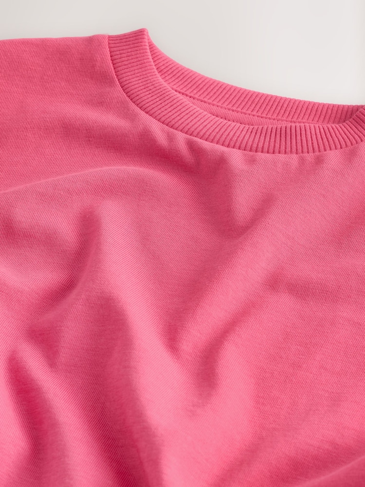 Pink Short Sleeve Plain T-Shirt (3mths-7yrs) - Image 4 of 4