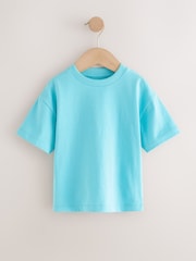 أزرق زاهي - تيشرت سادة بكم قصير (3 شهور-7 سنوات) - صورة 1 من 4