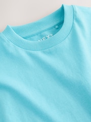 أزرق زاهي - تيشرت سادة بكم قصير (3 شهور-7 سنوات) - صورة 4 من 4